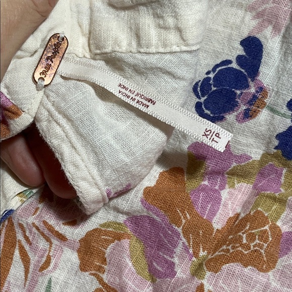 EUC Free People Emily Printed Top, XS - Picture 4 of 13